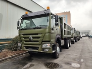 SINOTRUK HOWO 400KW Green Tipper Dump Truck RHD 6×4 12 kół Wysoka moc konna