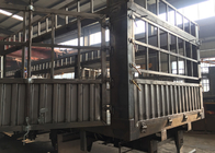 Transport Naczepa Flat Top ze stali węglowej 30-60 ton Semi Grain Trailer