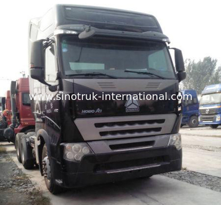 A7 HOWO Ciągniki siodłowe LHD 6X4 Euro2 380 HP Dwie beczki ZZ4257N3247N1B
