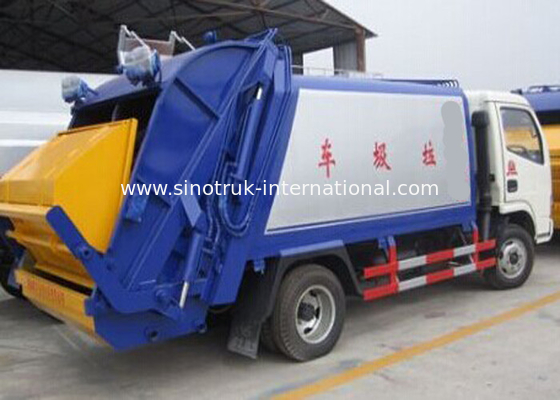 RHD 4X2 Garbage Collection Truck, Commercial Trash Compactor Truck 6CBM