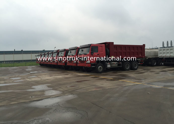 LHD 6X4 SINOTRUK HOWO Tipper Dump Truck Euro 2 336HP Engine HYVA Front Lifting