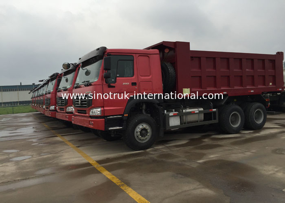 LHD 6X4 SINOTRUK HOWO Tipper Dump Truck Euro 2 336HP Engine HYVA Front Lifting