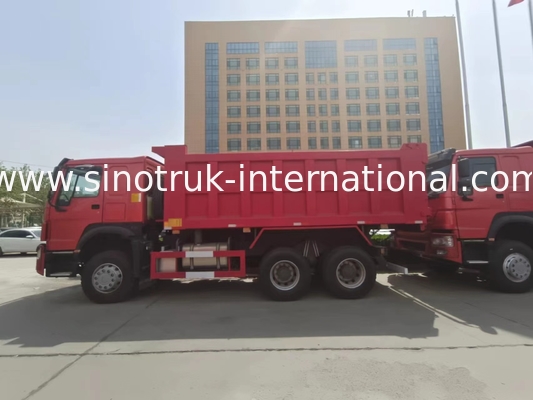SINOTRUK HOWO Wywrotka Wywrotka RHD 6 × 4 336 KM W Kolorze Czerwonym
