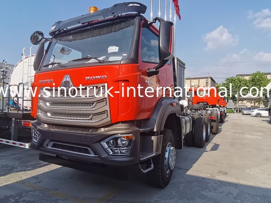 Sinotruk New Howo Tipper Dump Truck Podwozie Weichai Silnik 6 × 4 LHD Kolor pomarańczowy