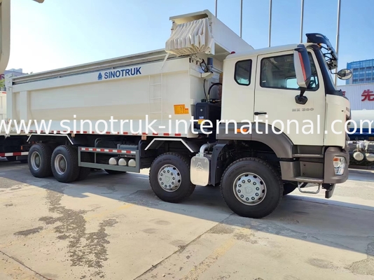 Sinotruk Hohan Nowy HOWO Wyrzucacz N7 6 × 4 10 Koła 380KM RHD U Typ Automatyczny Tarpaulin