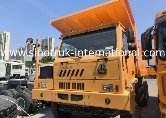 Sinotruk Howo Mining Tipper Dump Truck 90Tons 6 × 4 Wysokiej wytrzymałości stalowej karoserii
