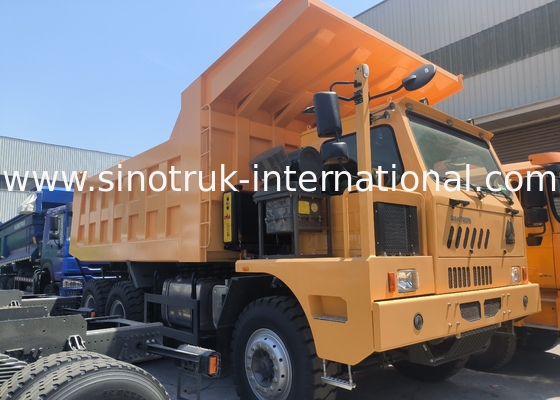 Sinotruk Howo Mining Tipper Dump Truck 90Tons 6 × 4 Wysokiej wytrzymałości stalowej karoserii