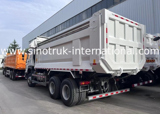 Sinotruk Howo Dump Truck 400hp 6 × 4 U-formatowe tacze z automatyczną tarpą