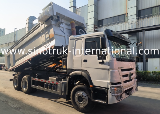 Sinotruk Howo Dump Truck 400hp 6 × 4 U-formatowe tacze z automatyczną tarpą