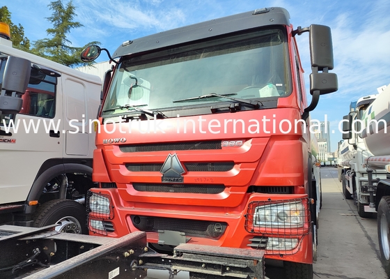 SINOTRUK HOWO Czerwony 380KW 8×4 12 kołowy ciężarówka z czołgami oleju o dużej pojemności