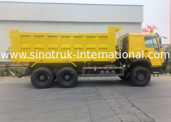 Sinotruk Howo Dump Truck 6 × 6 z napędem na cztery koła z 14,00R20 pojedynczą oponą 380KM