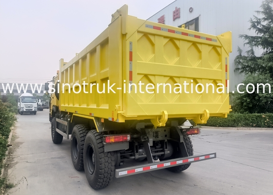 Sinotruk Howo Dump Truck 6 × 6 z napędem na cztery koła z 14,00R20 pojedynczą oponą 380KM