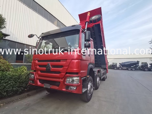 HOWO 12 kół Sinotruk 8X4 Dump Truck 400hp Do górnictwa LHD U Type Container