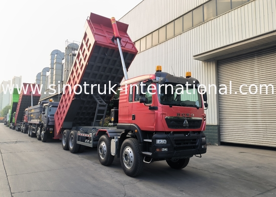 8 × 4 Lhd 12 Koła Sinotruk Tipper 400KM Euro 2