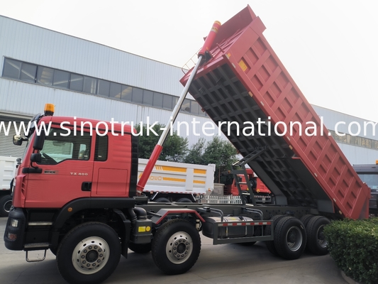 8 × 4 Lhd 12 Koła Sinotruk Tipper 400KM Euro 2