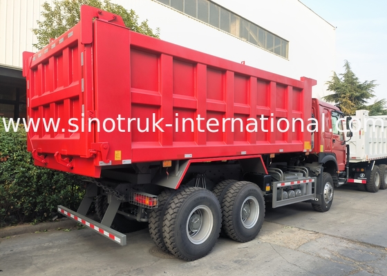 Sinotruk Howo Dump Truck 6 × 4 Lhd 10 Koła Ghost Face Bumper Mining Pneumaty