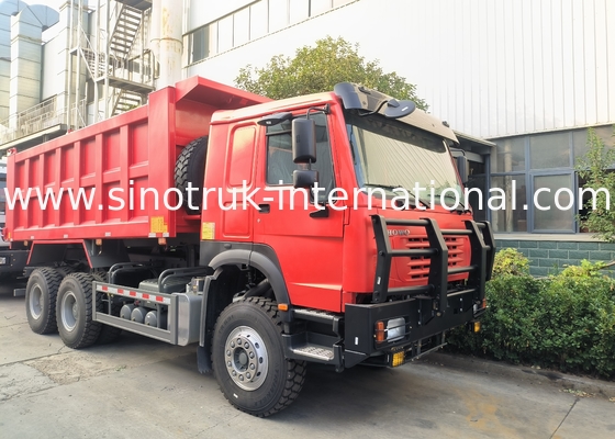 Sinotruk Howo Dump Truck 6 × 4 Lhd 10 Koła Ghost Face Bumper Mining Pneumaty