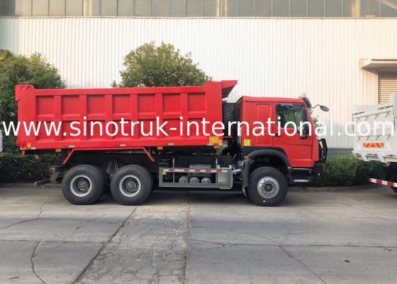 Sinotruk Howo Dump Truck 6 × 4 Lhd 10 Koła Ghost Face Bumper Mining Pneumaty