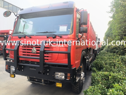 Sinotruk Howo Dump Truck 6 × 4 Lhd 10 Koła Ghost Face Bumper Mining Pneumaty