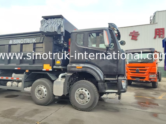 HOWO NX 380HP RHD Czarny wózek z płaszczem