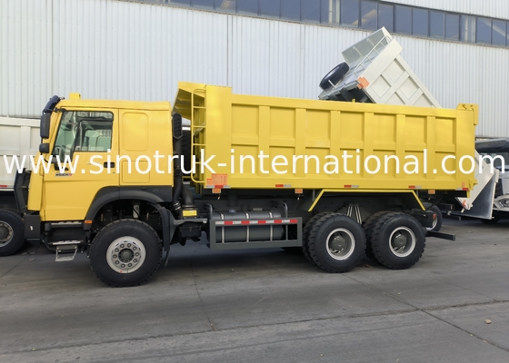Sinotruk Howo Dump Truck 6 × 4 Lhd 10 Koła 20CBM Cargo Box Opony górnicze