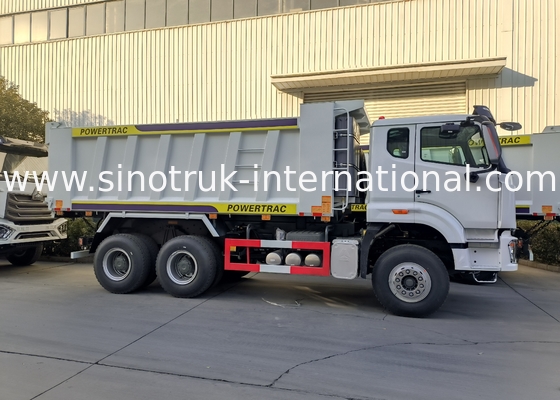 Sinotruk Howo / Hohan 6×4 Wyrzucacz 10 kół Czterokątny Kargowiec 20CBM Biały Kolor