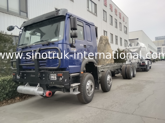 SINOTRUK HOWO Samochód z zbiornikami ropy naftowej podwozie 400KM 8X4 LHD 50 ton 40CBM