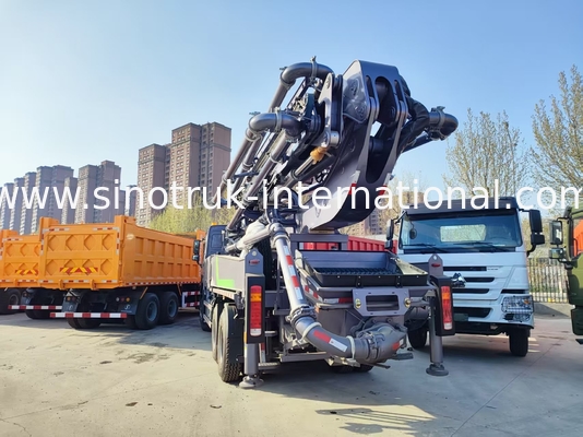 Wysokiego wzrostu mistrzostwo HOWO 380HP Smart Pump Trucks 52m Boom 6x4 trakcja dla niezrównanego pionowego wrzucania