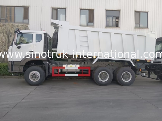 2 pasażerowie Sinotruk Hohan Tipper Dump Truck Weichai Silnik 6 × 4 LHD 380HP Z typem skrzyni biegów ręcznych