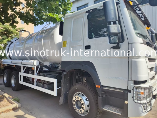 HOWO 6*4 16CBM 380HP Cisterna czyszcząca ścieki Wysokiej mocy spełnia efektywne rozwiązania czyszczenia wielofunkcyjne