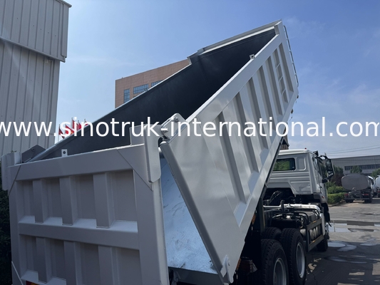SINOTRUK HOHAN Howo Kierownicza Wydobywacz Środkowy Podnoszący Silnik Weichai 6 × 4 LHD W prostokątnej skrzynce ładunkowej Biały 19-20CBM