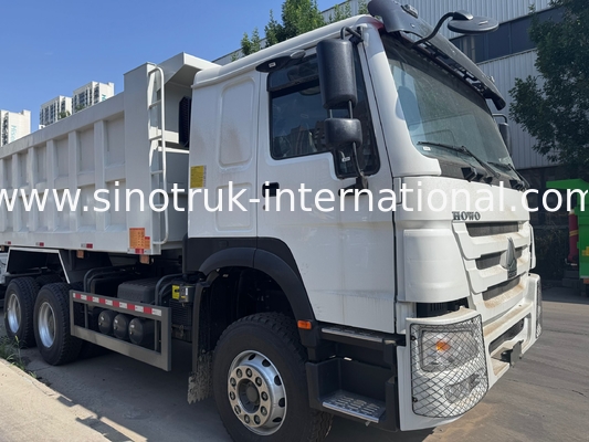 Silnik SINOTRUK 371KM 6 × 4 LHD HOWO Wywrotka Biała 19-20CBM Środkowe podnoszenie