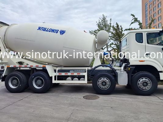 White HOWO 8*4 Concrete Mixer: 371 Horsepower & Super-Large Loading Capacity