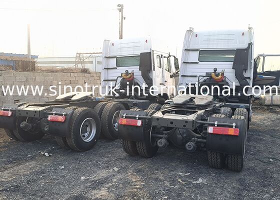 Ciężarówka trakcyjna ZZ427V344JB1R z silnikiem o mocy 371 KM, kołem napędowym 6x4 i kabiną H77L z klimatyzacją do transportu ciężarówek