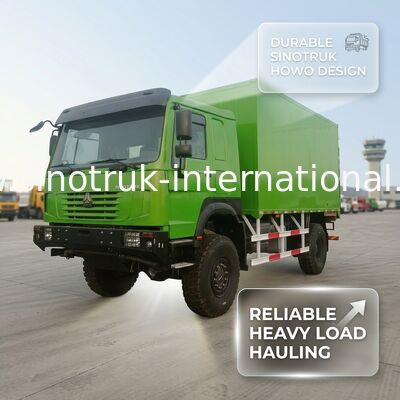 SINOTRUK ciężarówka z napędem 4X4 LHD, zbiornik ładunkowy o pojemności 5000*2300*2300 mm i pojemnością tylnej osi 16T do ciągnięcia ciężkiego ładunku