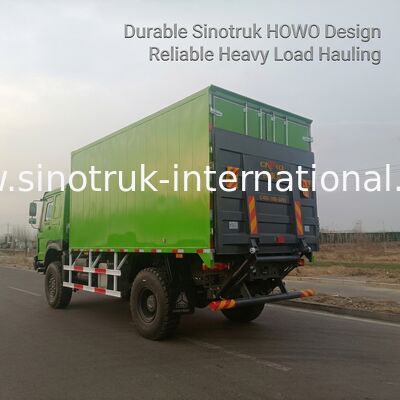 Ciężarówka 4X4 LHD do przewozu ładunków z przestrzenią ładunkową 5000*2300*2300 mm i tylną osią 16T do transportu ciężkiego
