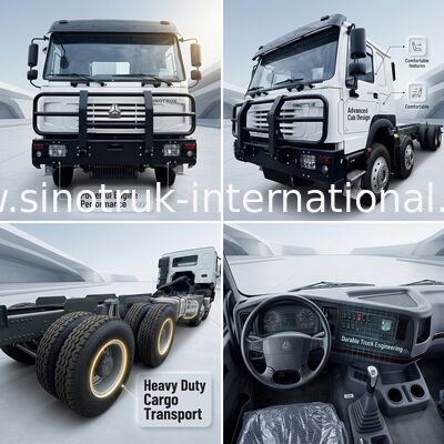 Ciężarówka Sinotruk HOWO 8X4 400KM 12 kół Kabina z 'duchem'