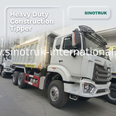 30-40 ton RHD 10 Kołowy wózek z wywrotem SINOTRUK Haohan dla budownictwa Biały