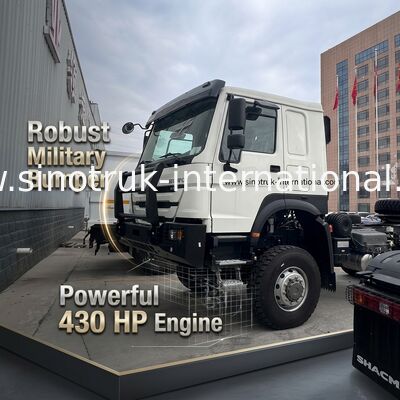 SINOTRUK HOWO Ghost Face kabina Ciężarówka 6X6 Euro 2 430 KM wojskowy zderzak biały