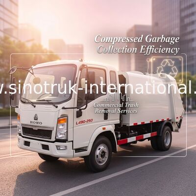 Pojazdy do usuwania odpadów Śmieciarki do zbierania śmieci, Compressed Recuse Compactor Truck