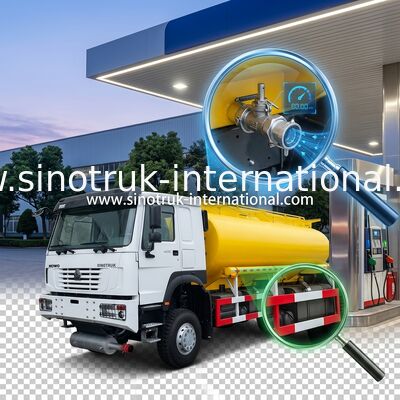 SINOTRUK HOWO 25CBM Samochód z zbiornikami oleju 10 kół 400KM 6 × 6 Komory wielokrotne
