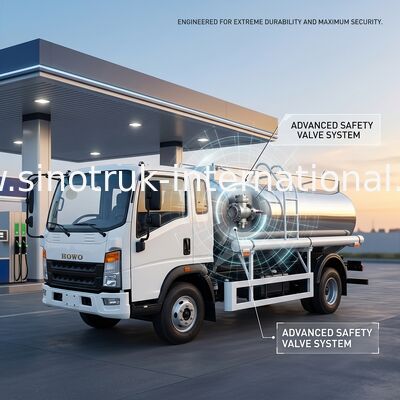 SINOTRUK HOWO 4X2 Transport Tanker oleju SINOTRUK HOWO 5-6CBM