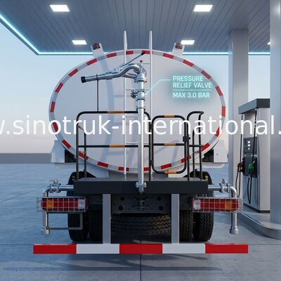 LHD 6 × 4 10 kół HOWO Ciężarówka cysterna o dużej mocy 400 KM