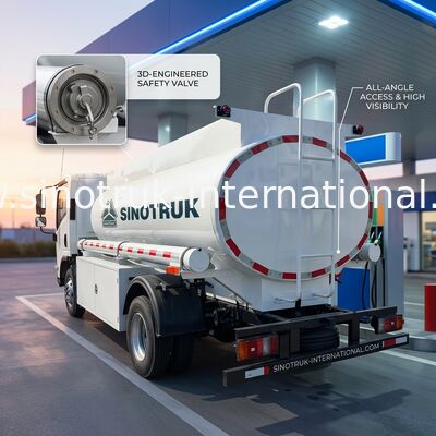 SINOTRUK HOWO 4X2 Transport Tanker oleju SINOTRUK HOWO 5-6CBM