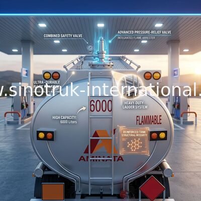 HOWO 6 × 4 10 kół cysterna do oleju 400HP 20CBM