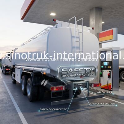 Sinotruk Howo 25CBM cysterna do oleju 10 kół 400 KM 6 × 4 wiele przedziałów