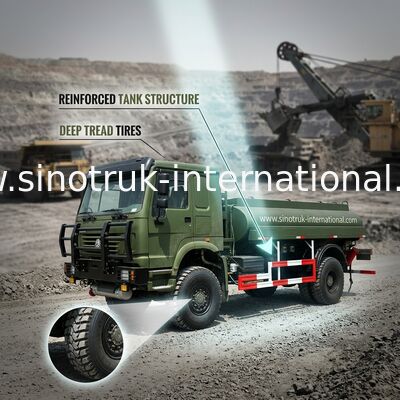 Gasoline Transporting Oil Tank Truck / Petroleum Tanker Trucks 4X4 LHD SGS Approved