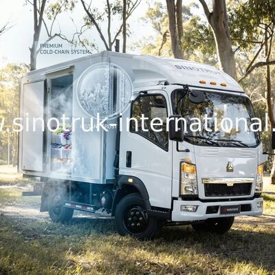 Biały SINOTRUK HOWO 10 Ton Chłodnia 140KM LHD