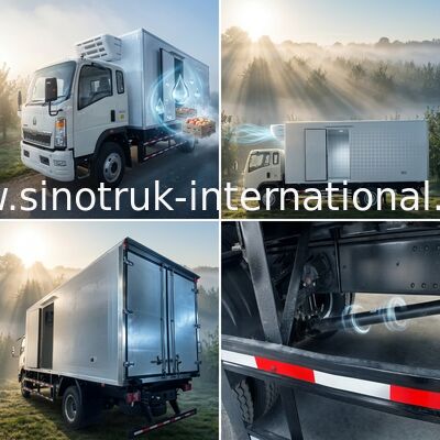 Niskie zużycie energii 4x2 10 ton chłodnia 160HP RHD