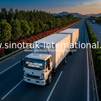 SINOTRUK HOWO 4 × 2 5-10 ton chłodnia 140 KM RHD